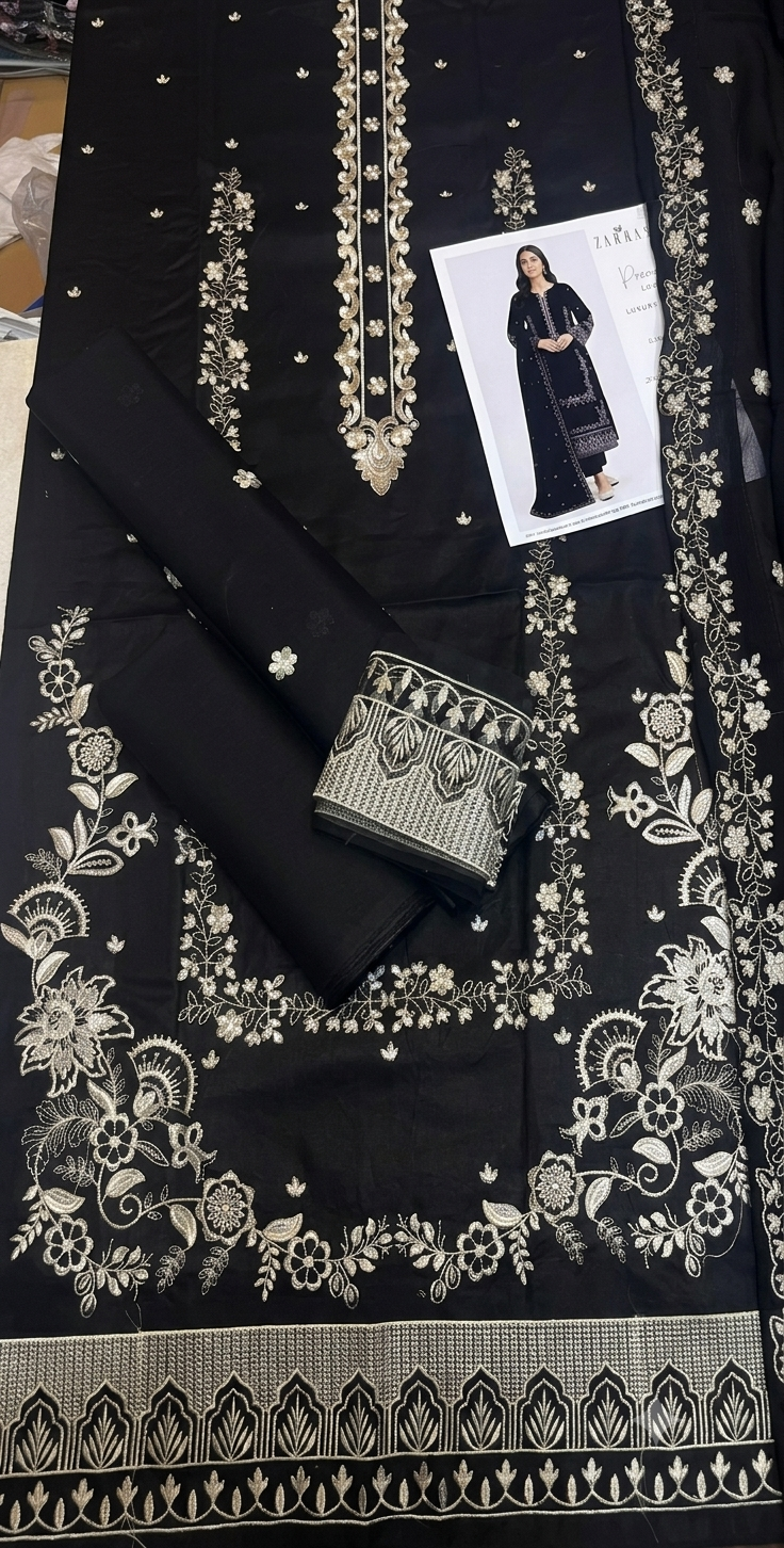 Zarqasha Summer Collection – 3 Piece Embroidered Lawn Suit