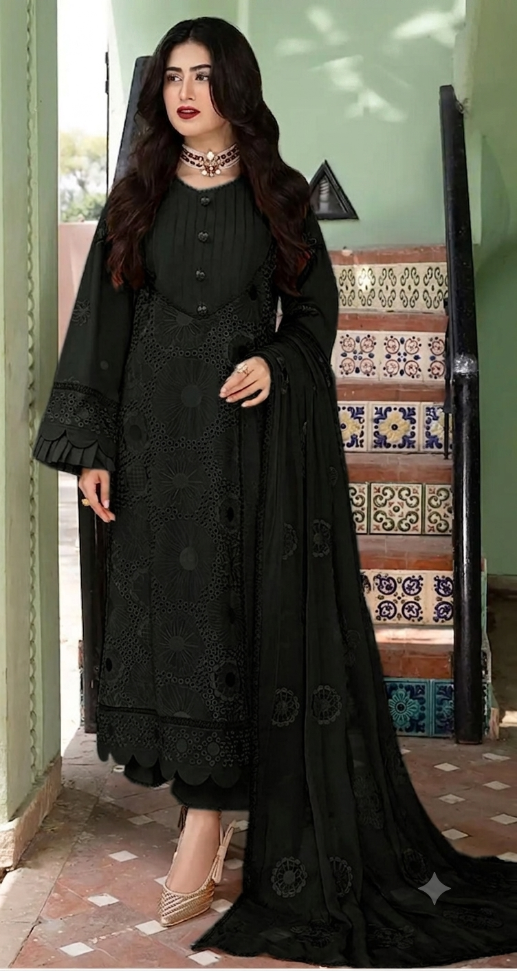 Summer Collection – 3 Piece Chikan Kari Lawn Suit