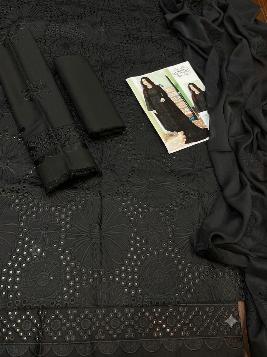 Summer Collection – 3 Piece Chikan Kari Lawn Suit