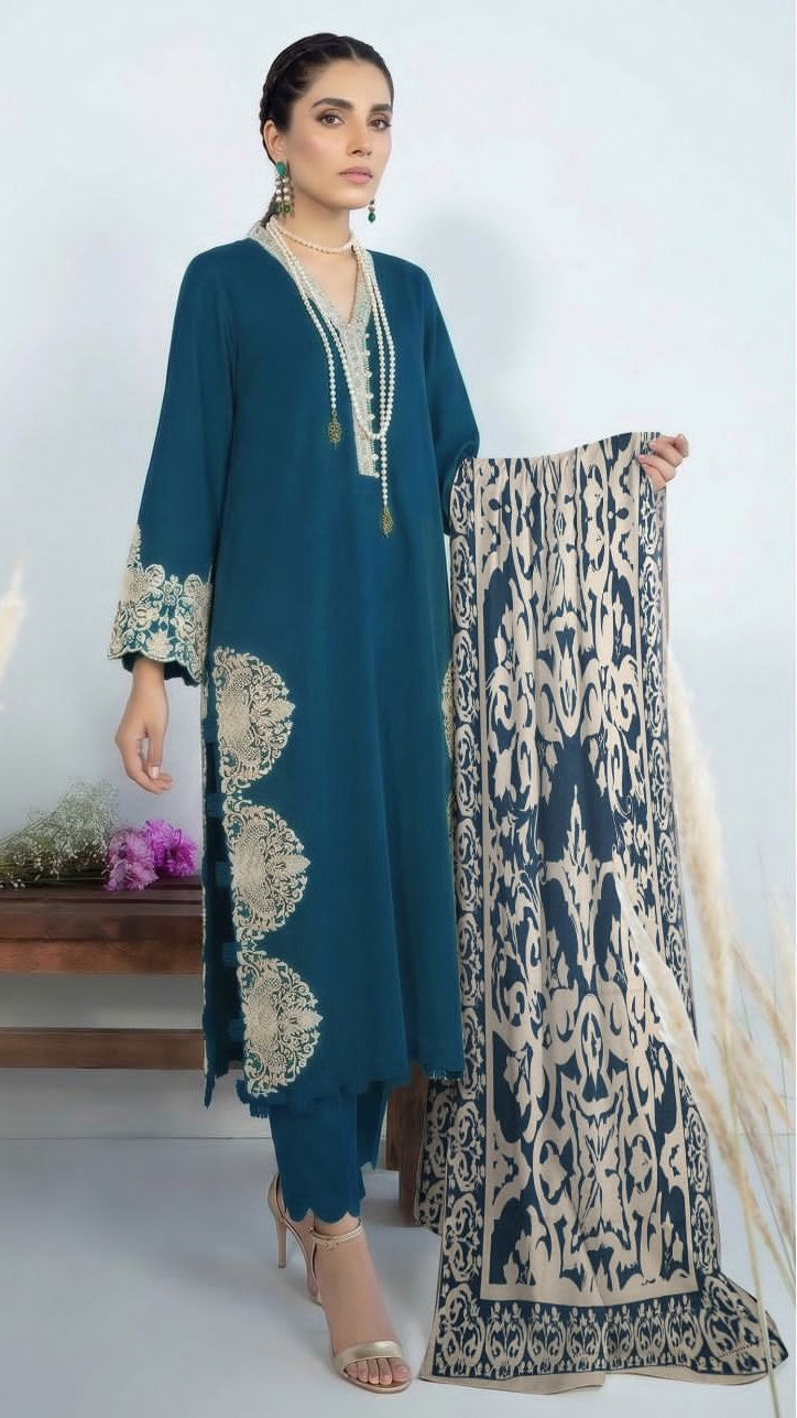 Premium Lawn Heavy Embroidered 3 Piece Suit
