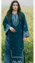 SUMMER COLLECTION EMBROIDERY 3 PIECE SUIT