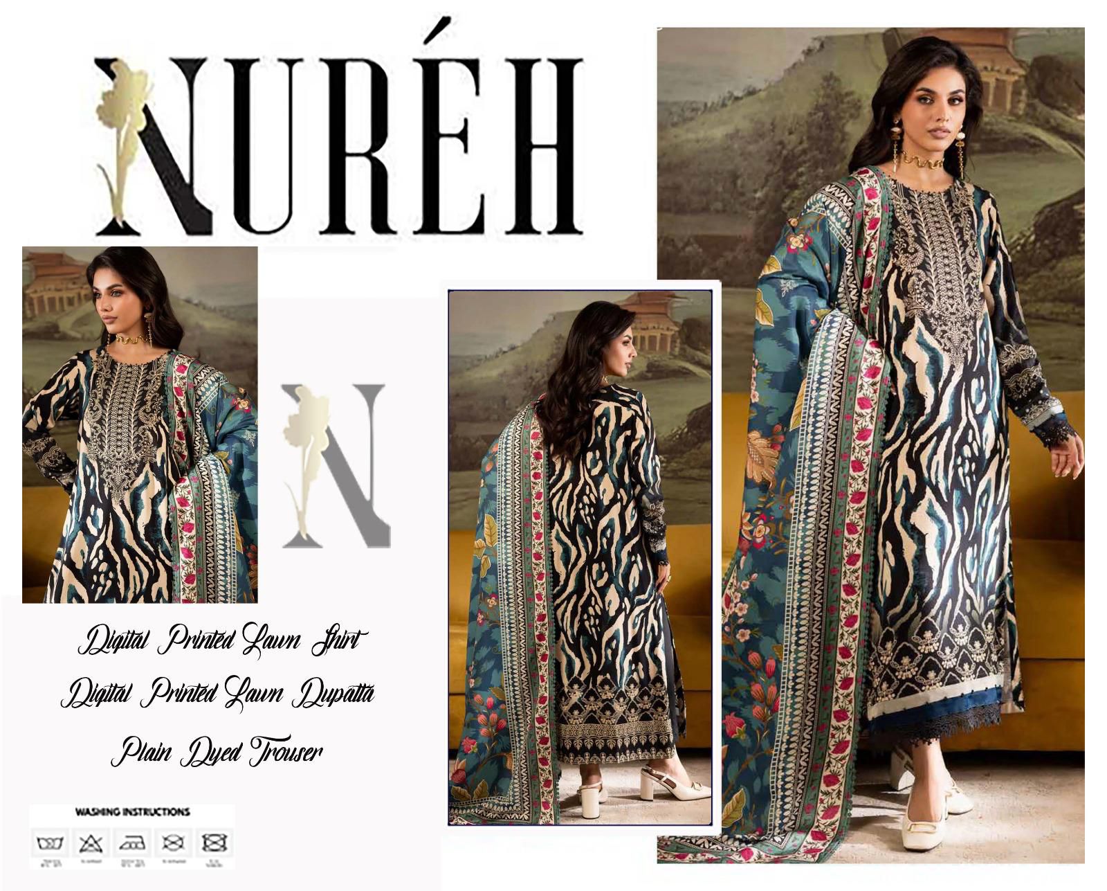 DIGITAL PRINTED LOWN UNSTITCHED SUIT