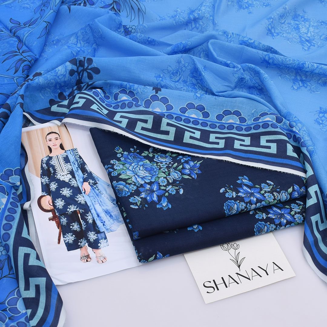 DIGITAL PRINTED LOWN UNSTITCHED SUIT