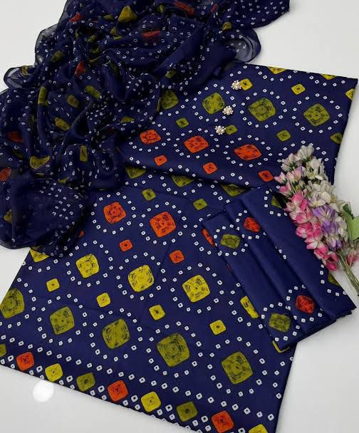 DIGITAL PRINTED UNSTITCHED LOWN SUIT