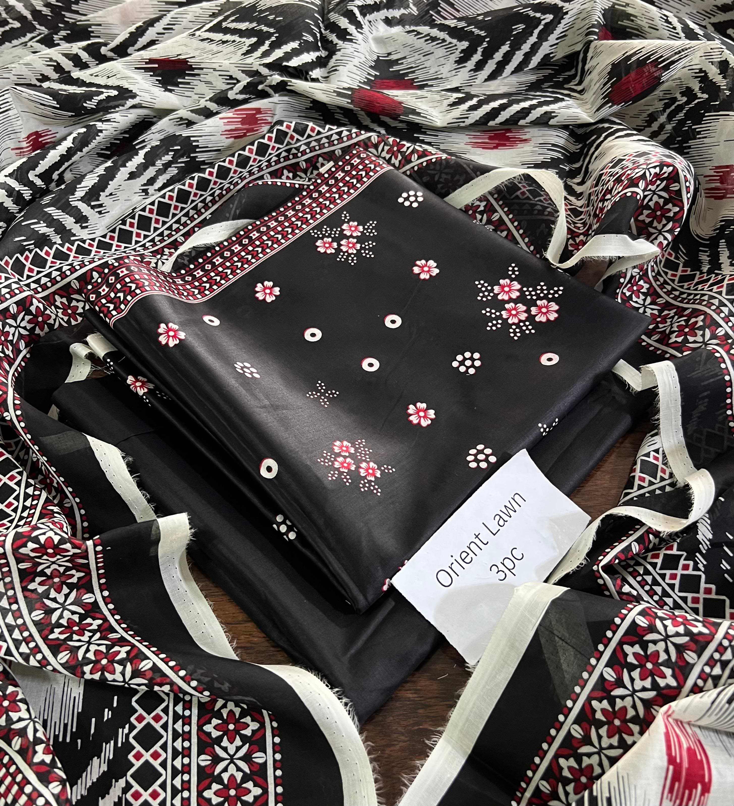PRINTED UNSTITCHED LOWN SUIT