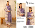 DIGITAL PRINTED WITH PATCHES 3 PIECE UNSTITCHED LOWN SUIT