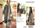 DIGITAL PRINTED WITH PATCHES 3 PIECE UNSTITCHED LOWN SUIT