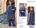 DIGITAL PRINTED WITH PATCHES 3 PIECE UNSTITCHED LOWN SUIT