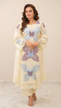 EMBROIDERY 3 PIECE LOWN UNSTITCHED SUIT