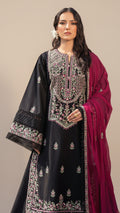 EMBROIDERY 3 PIECE UNSTITCHED LOWN SUIT