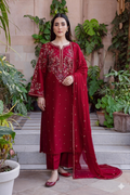 SUMMER COLLECTION HEAVY EMBROIDERY 3 PIECE SUIT