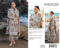 DIGITAL PRINTED WITH PATCHES 3 PIECE UNSTITCHED LOWN SUIT