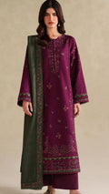 EMBROIDERY 3 PIECE UNSTITCHED LOWN SUIT