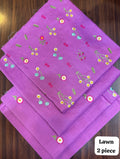 EMBROIDERY 2 PIECE LOWN UNSTITCHED SUIT