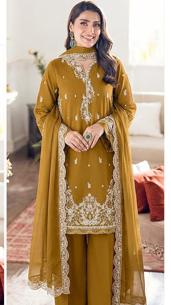 EMBROIDERY 3 PIECE UNSTITCHED SUIT