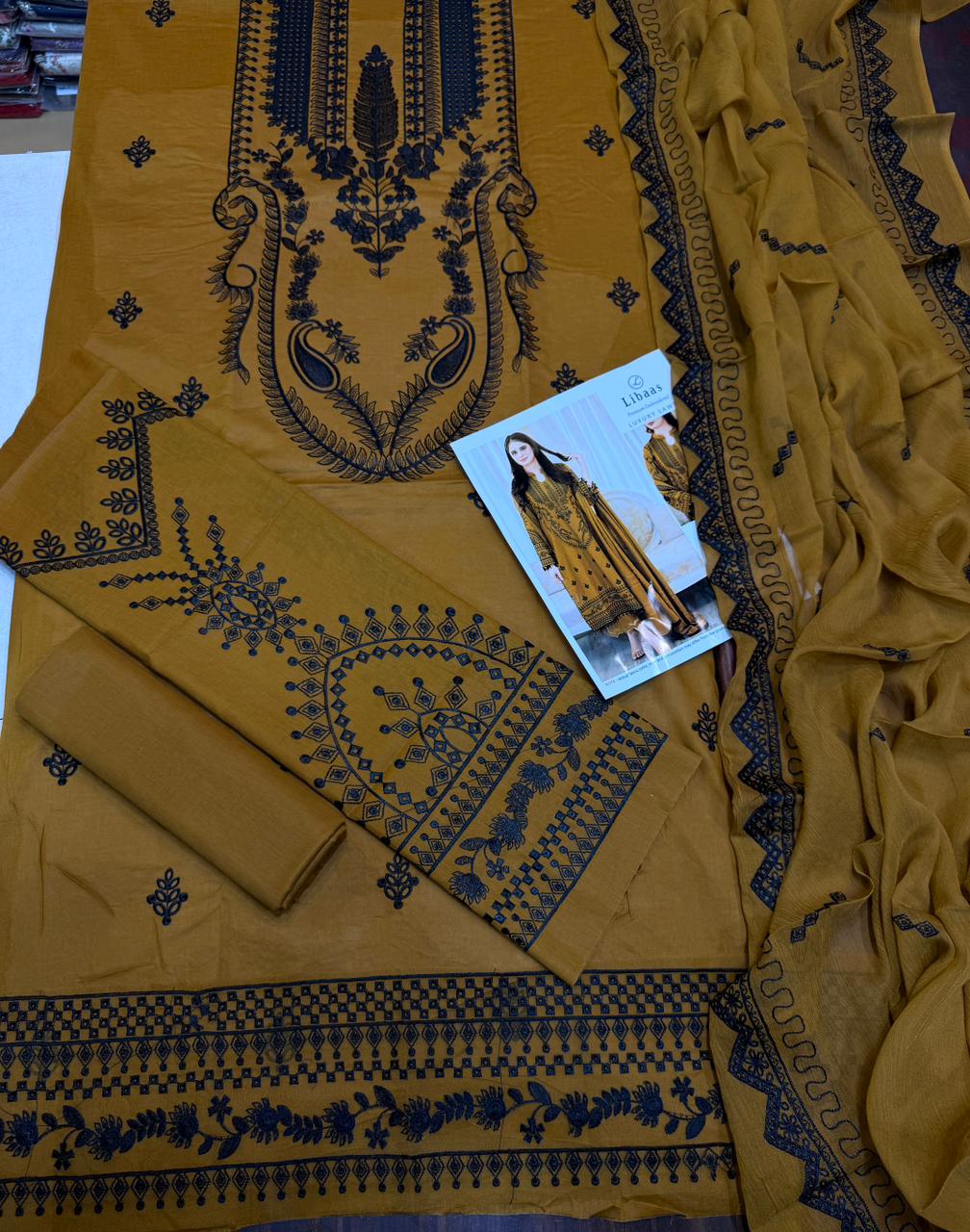 SUMMER COLLECTION FULL HEAVY EMBROIDERY 3 PIECE SUIT