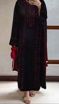 EMBROIDERY 3 PIECE LOWN SUIT