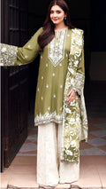 EMBROIDERY 3 PIECE LOWN UNSTITCHED SUIT