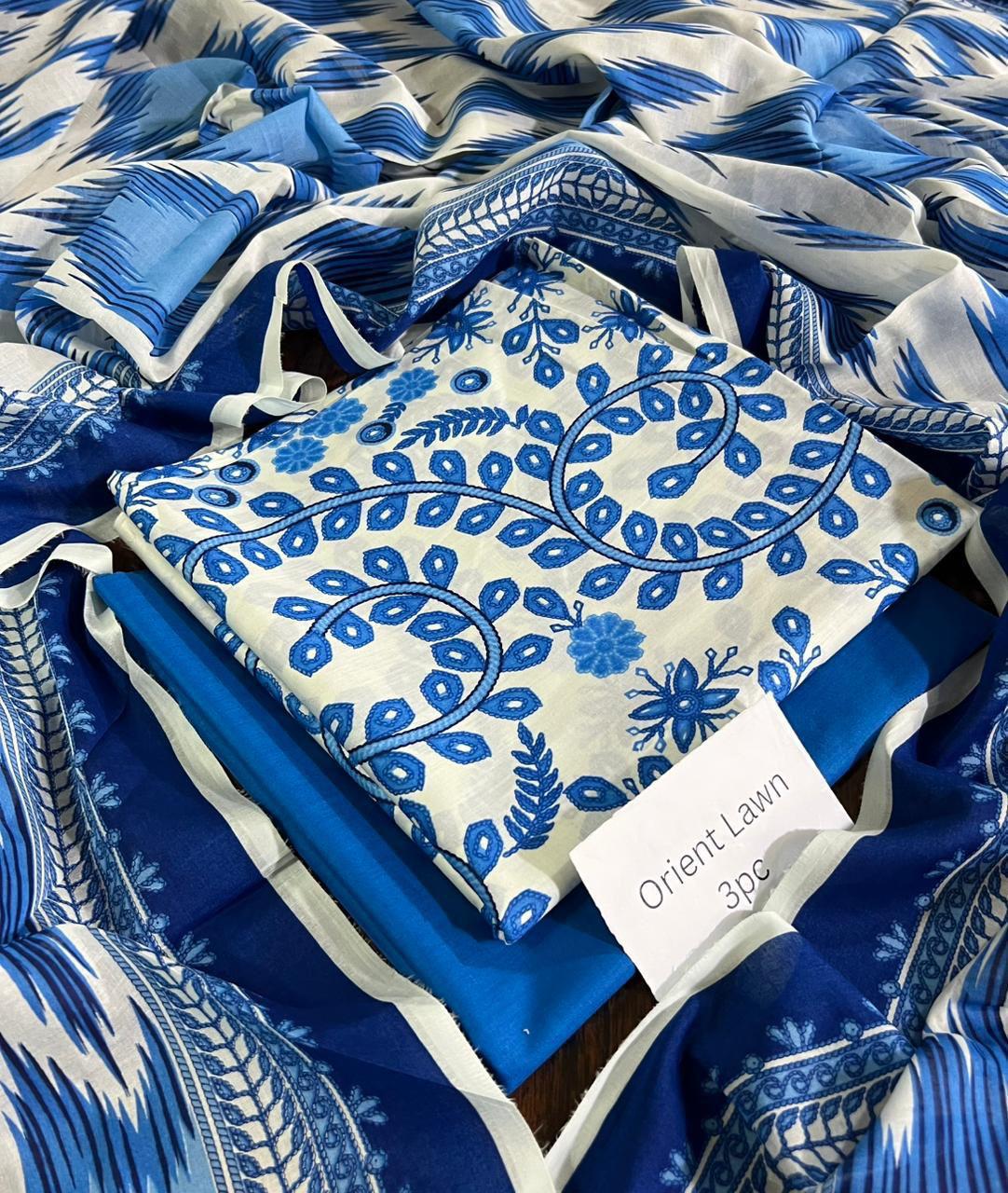 PRINTED UNSTITCHED LOWN SUIT