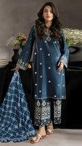 EMBROIDERY 3 PIECE LOWN SUIT