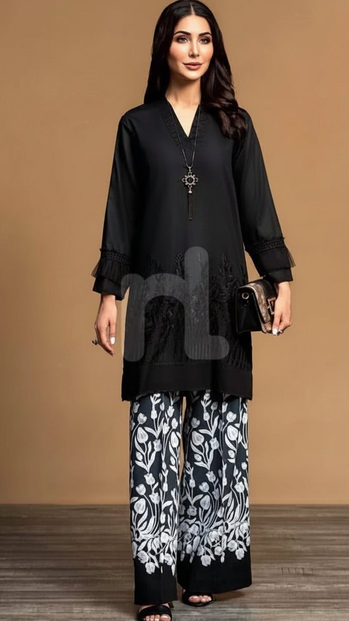 EMBROIDERY 3 PIECE UNSTITCHED LOWN SUIT