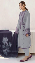 EMBROIDERY 3 PIECE LOWN SUIT