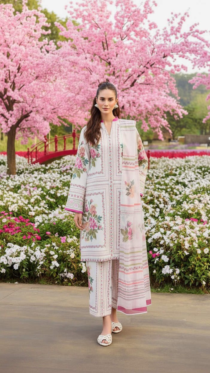 DIGITAL PRINTED LOWN UNSTITCHED SUIT