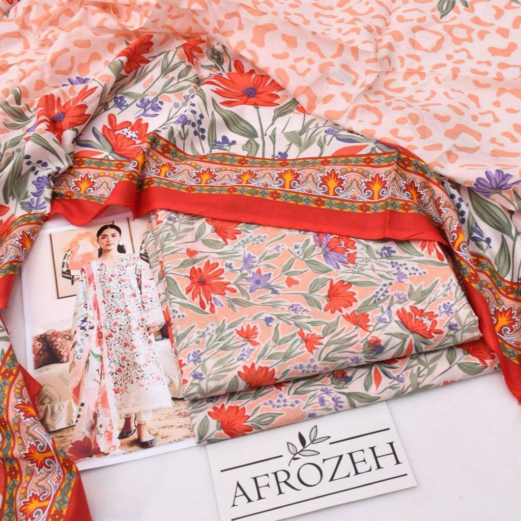 DIGITAL PRINTED UNSTITCHED 3 PIECE SUIT