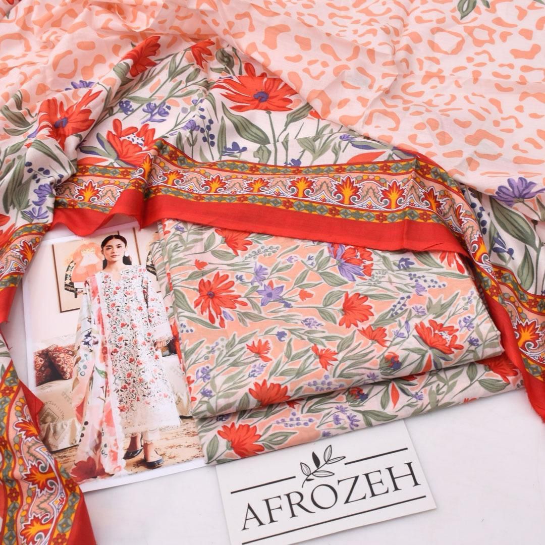 DIGITAL PRINTED UNSTITCHED 3 PIECE SUIT