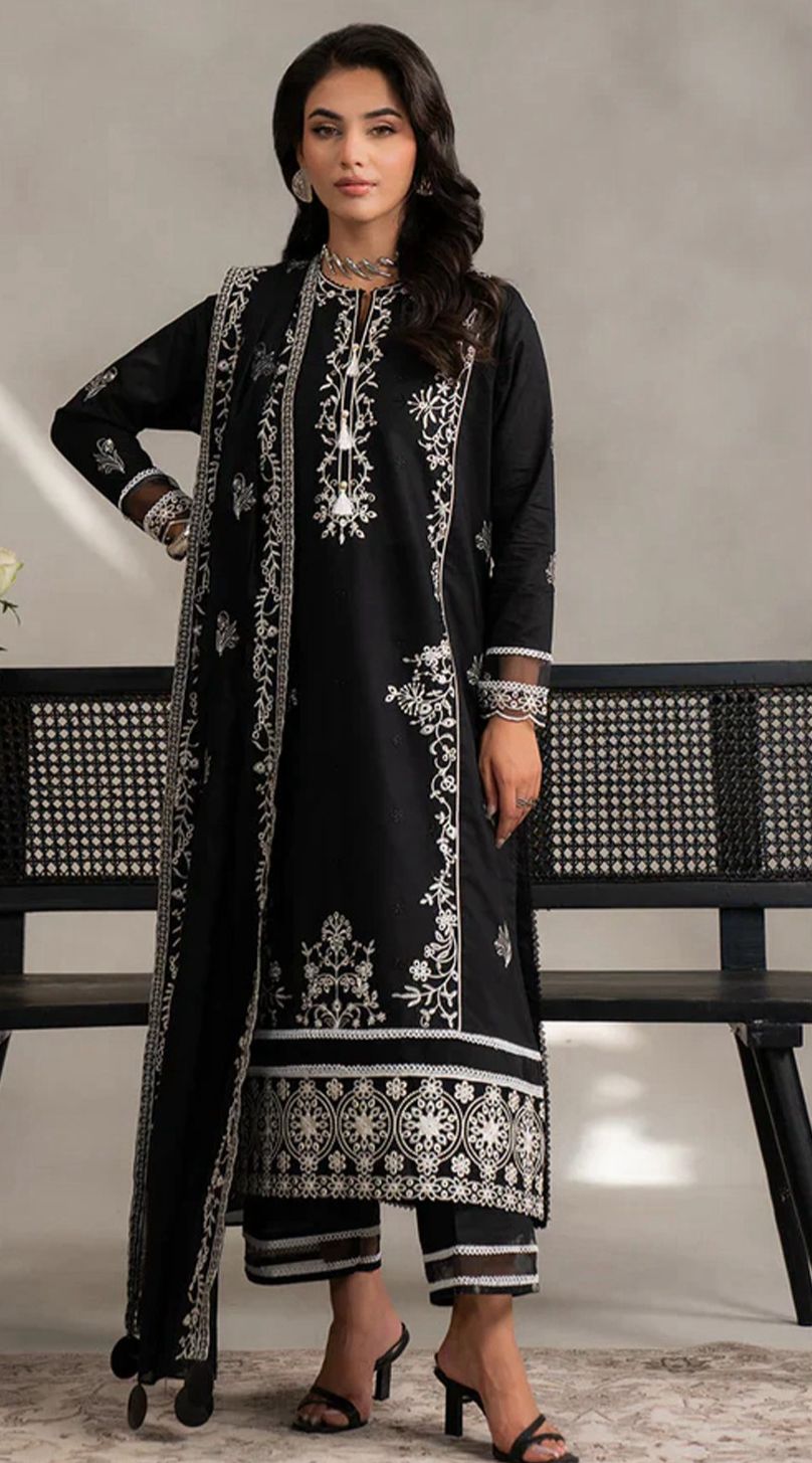 EMBROIDERY 3 PIECE SUIT