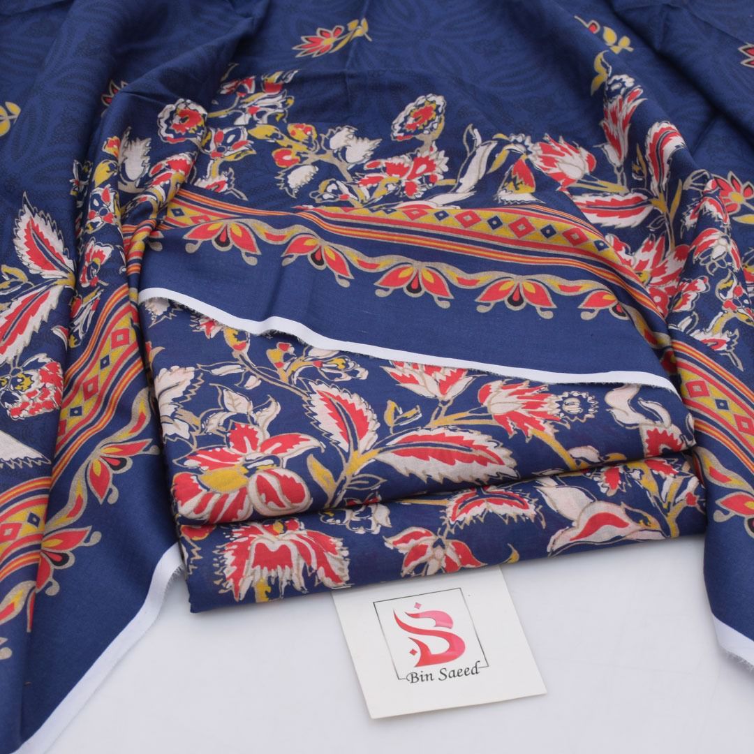 SUMMER COLLECTION DIGITAL PRINTED 3 PIECE LOWN SUIT