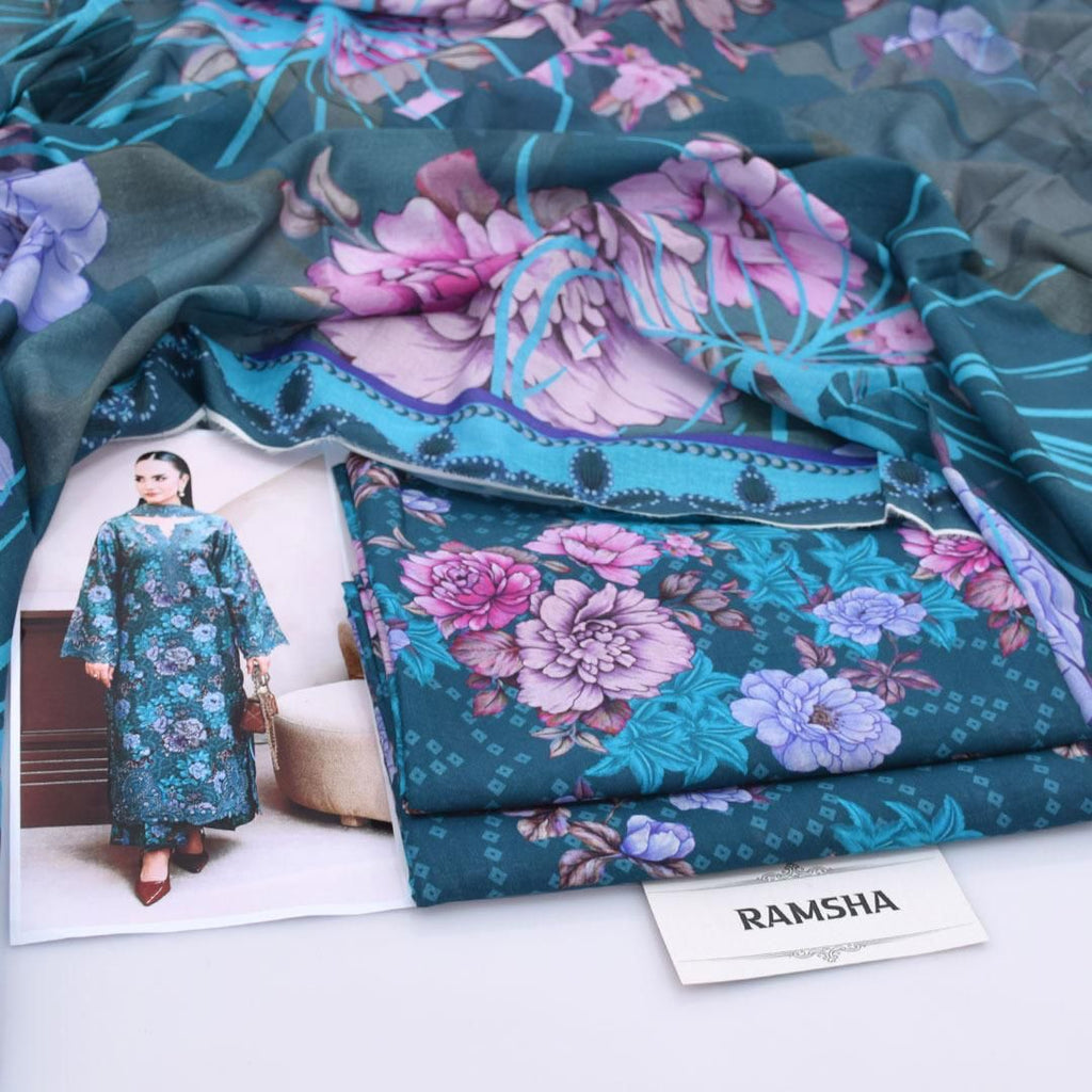 DIGITAL PRINTED LOWN UNSTITCHED SUIT