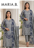 MARIA B PREMIUM SLUB 3 PIECE LOWN UNSTITCHED SUIT