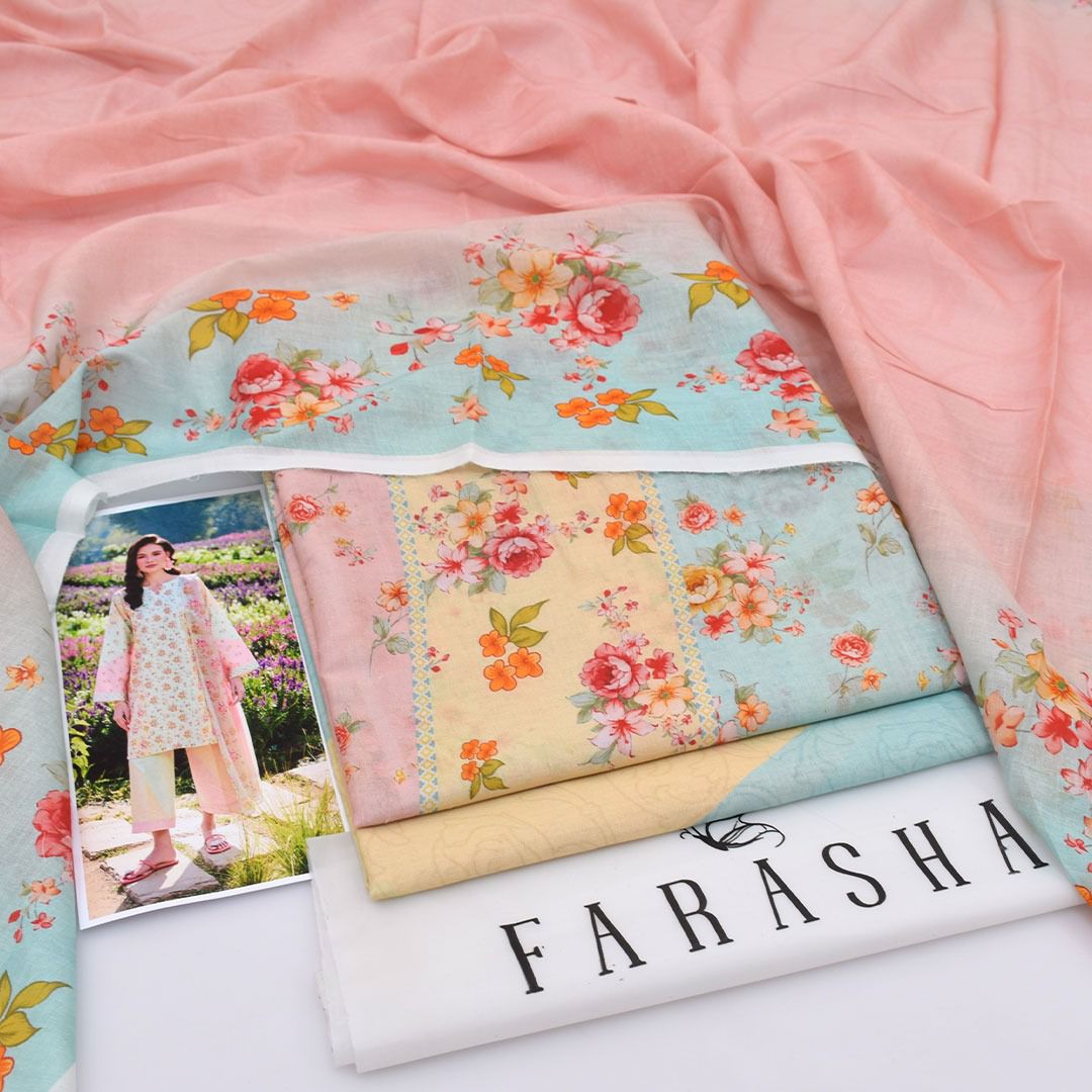 DIGITAL PRINTED LOWN UNSTITCHED SUIT