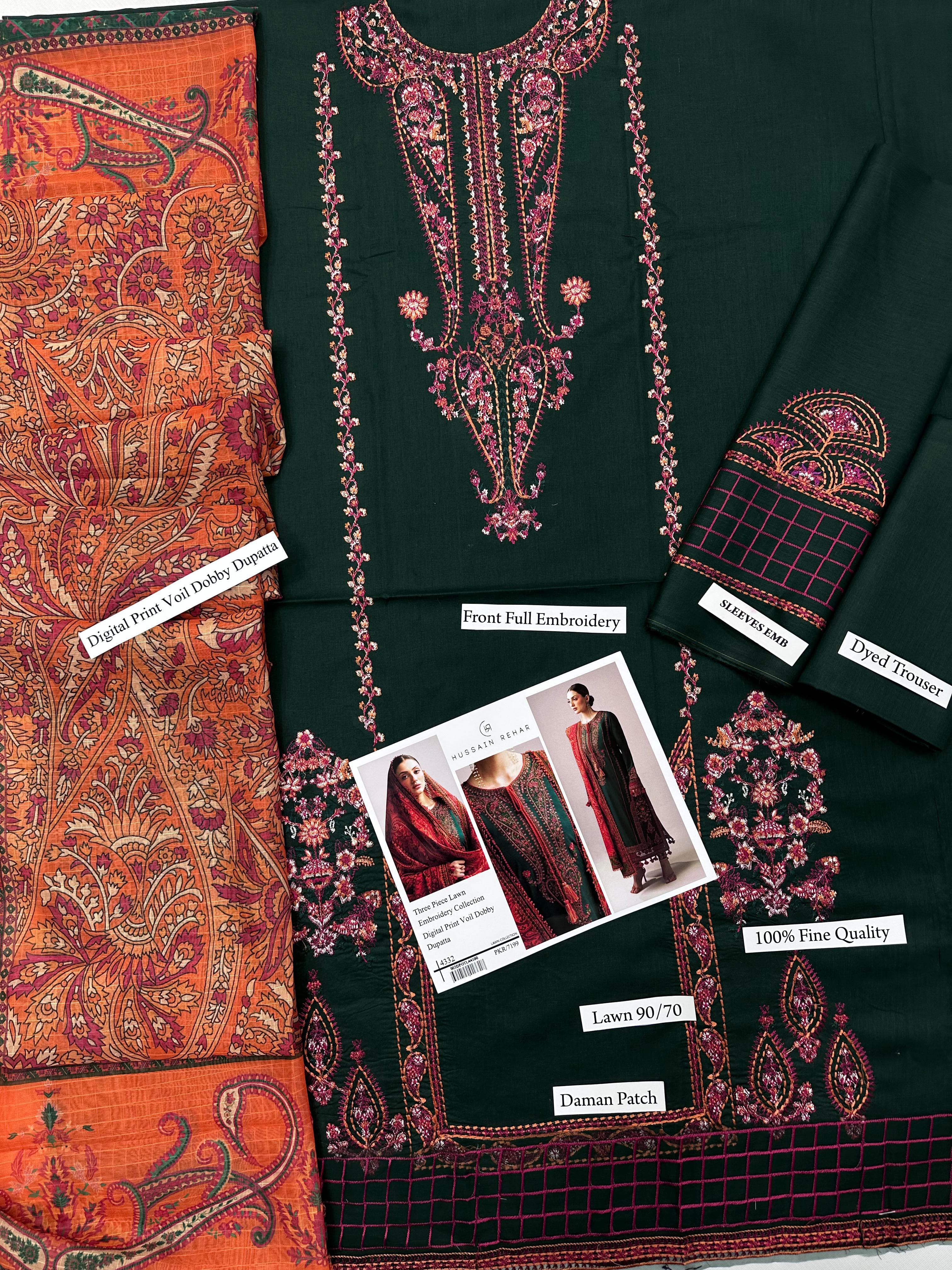 EMBROIDERY 3 PIECE LAWN