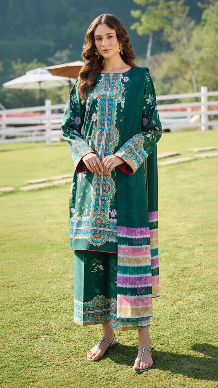 DIGITAL PRINTED LOWN UNSTITCHED SUIT
