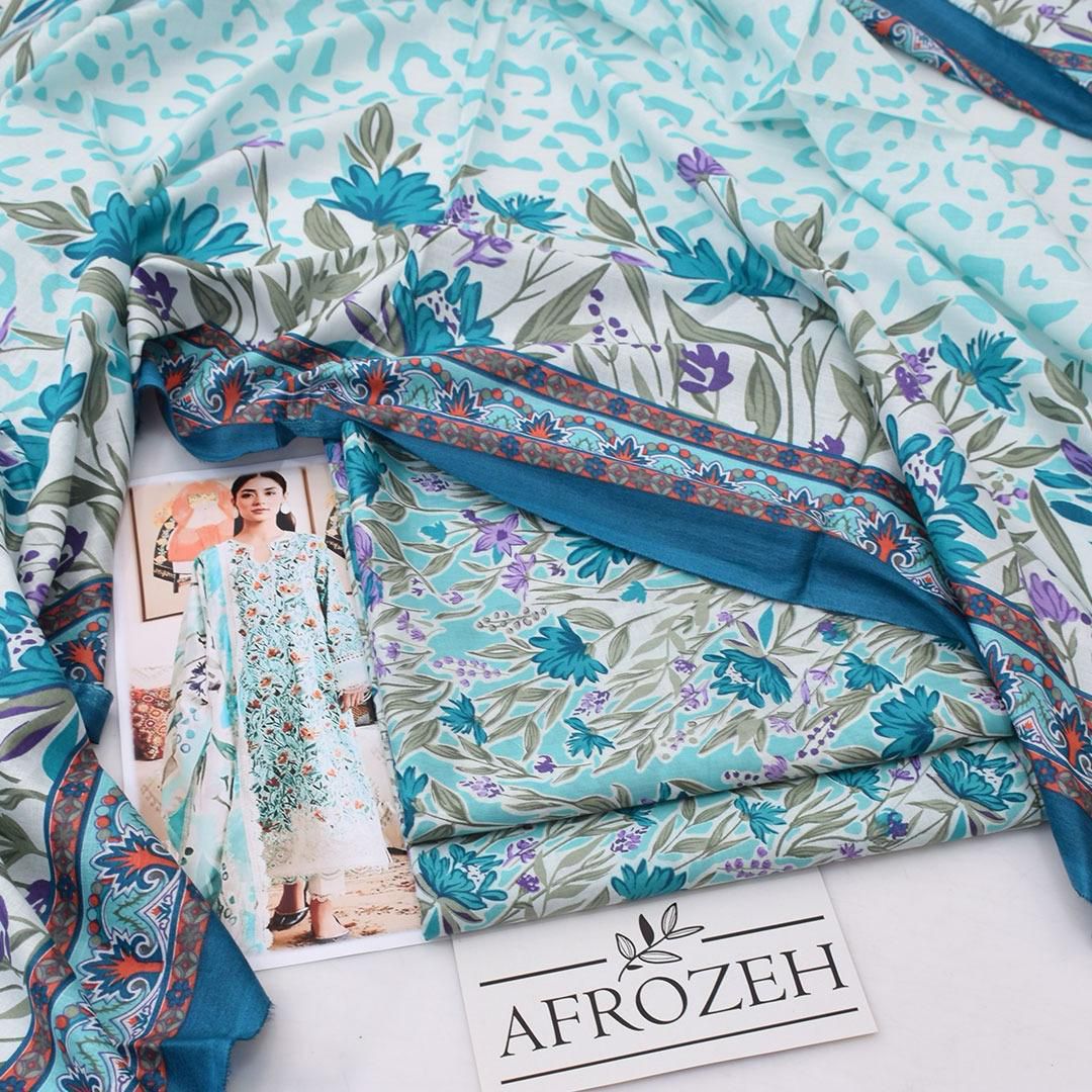 DIGITAL PRINTED UNSTITCHED 3 PIECE SUIT