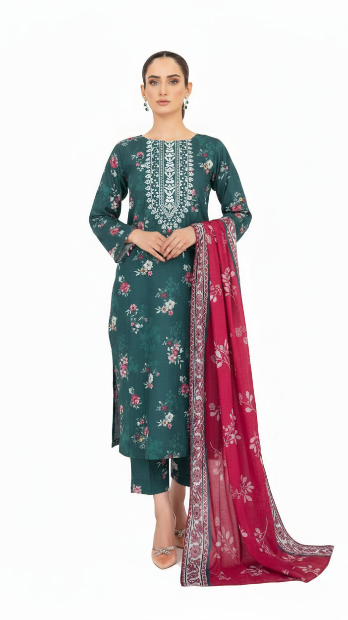 DIGITAL PRINTED LOWN UNSTITCHED SUIT