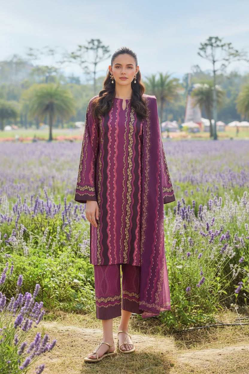 DIGITAL PRINTED LOWN UNSTITCHED SUIT