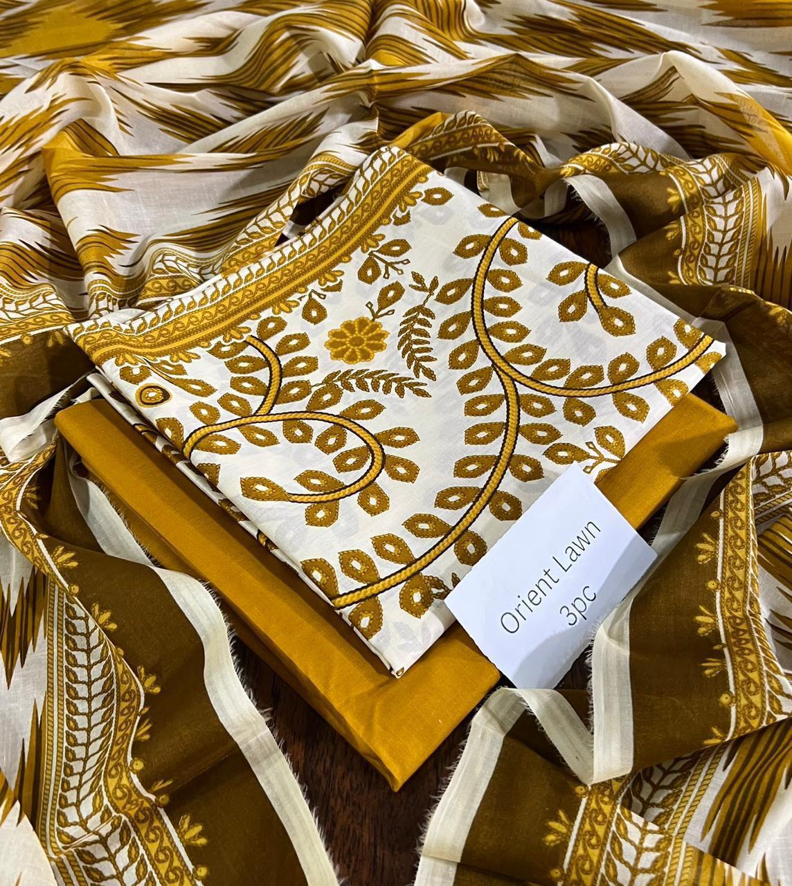PRINTED UNSTITCHED LOWN SUIT