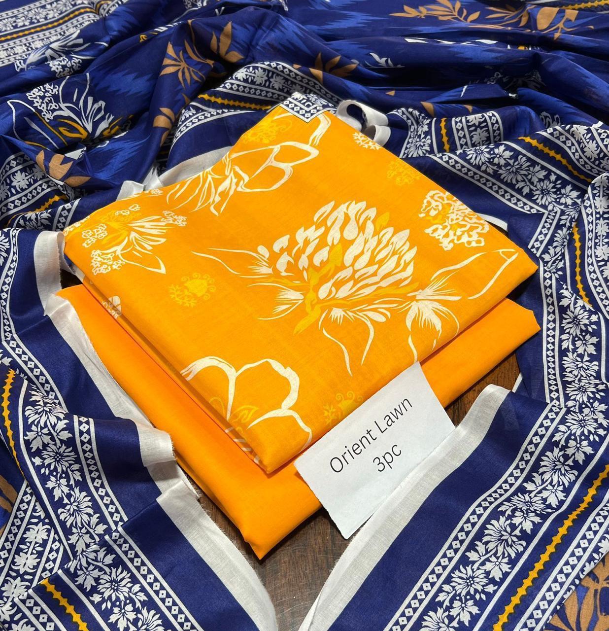 PRINTED LOWN UNSTITCHED SUIT