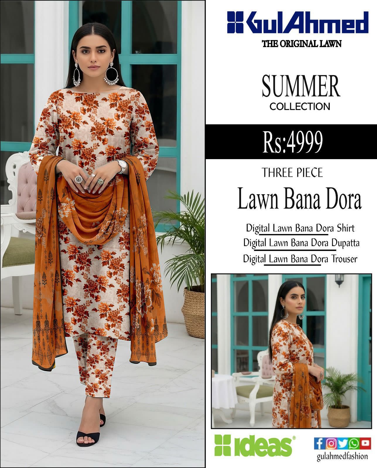 DIGITAL PRINTED  LOWN SUIT