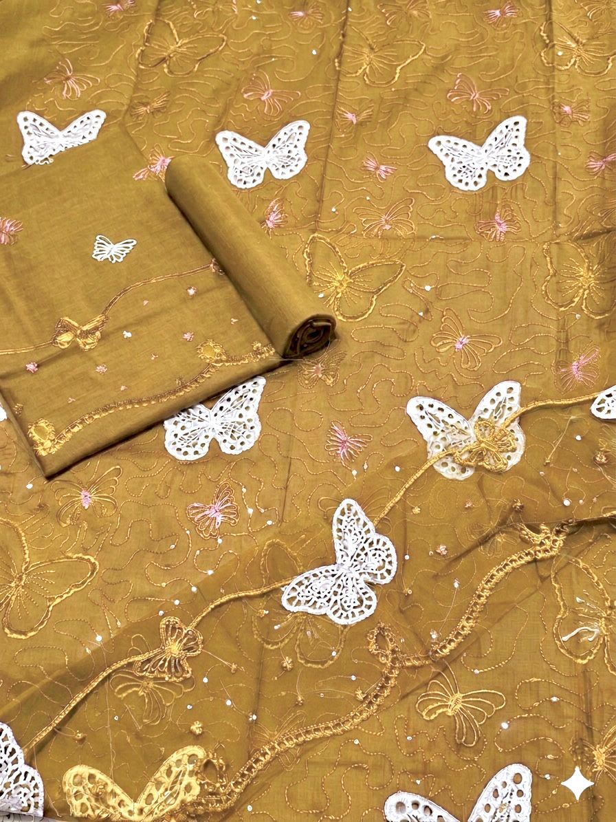 SUMMER COLLECTION EMBROIDERY 2 PIECE SUIT