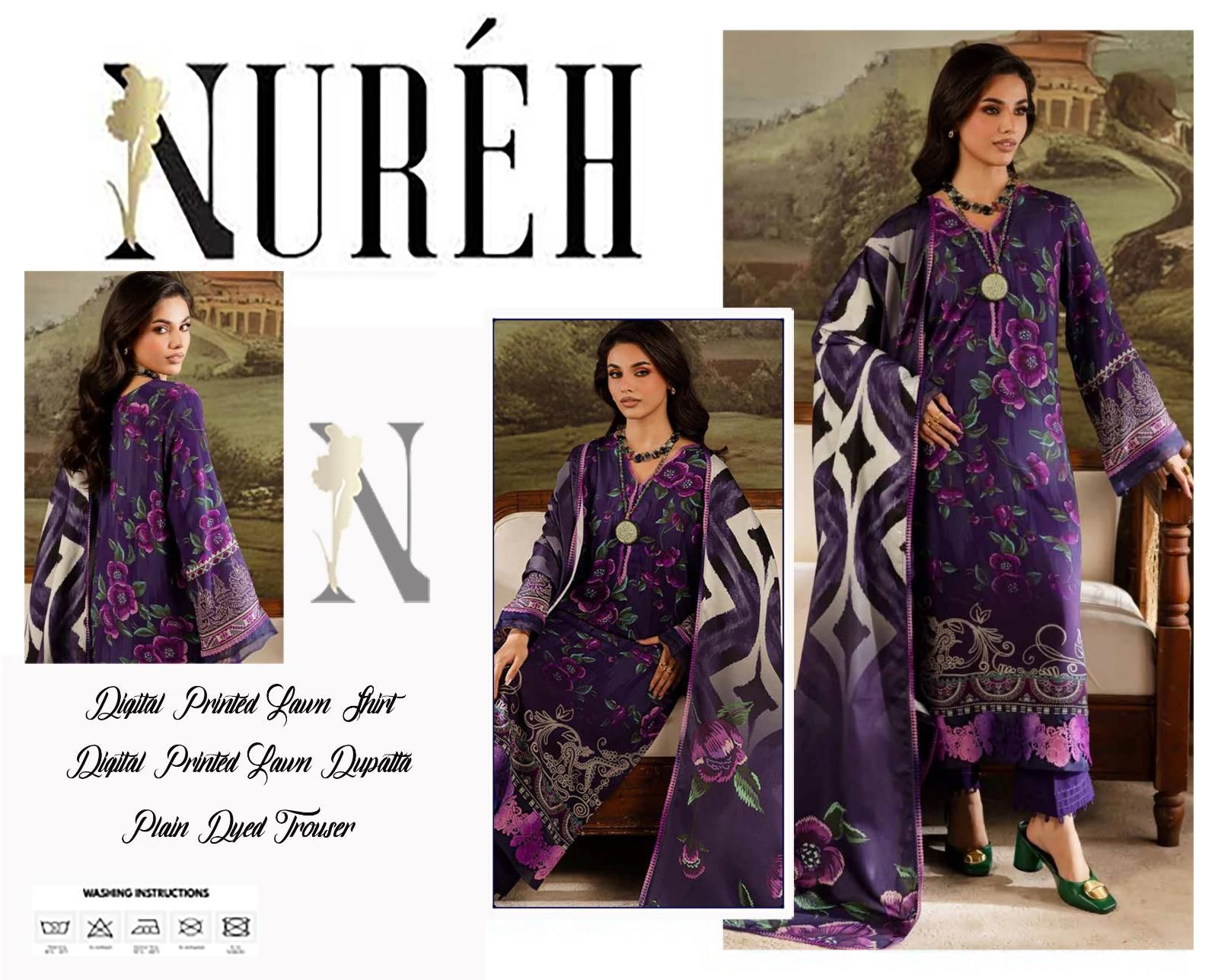 DIGITAL PRINTED LOWN UNSTITCHED SUIT