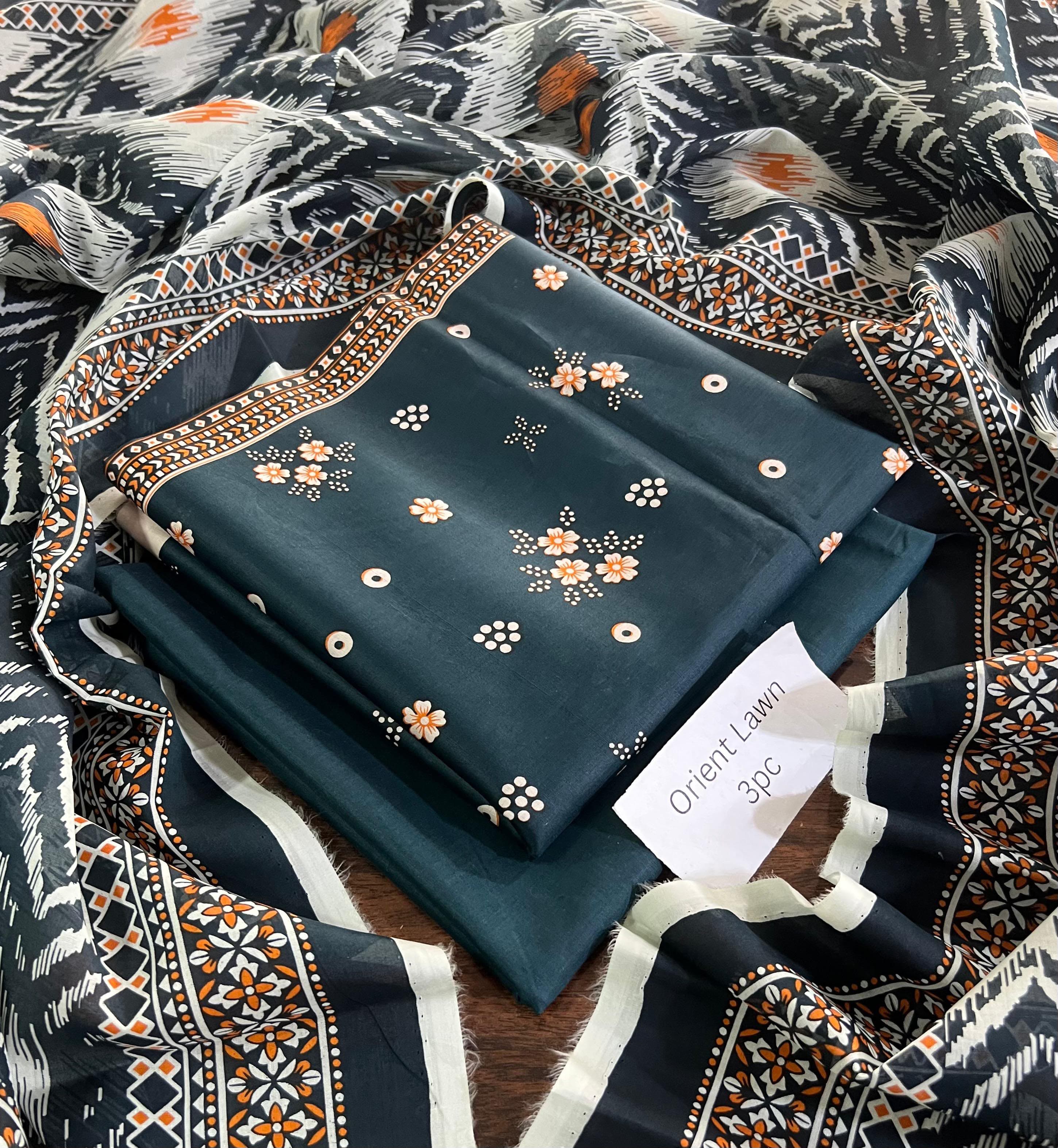 PRINTED UNSTITCHED LOWN SUIT