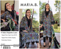 DIGITAL PRINTED WITH PATCHES 3 PIECE UNSTITCHED LOWN SUIT