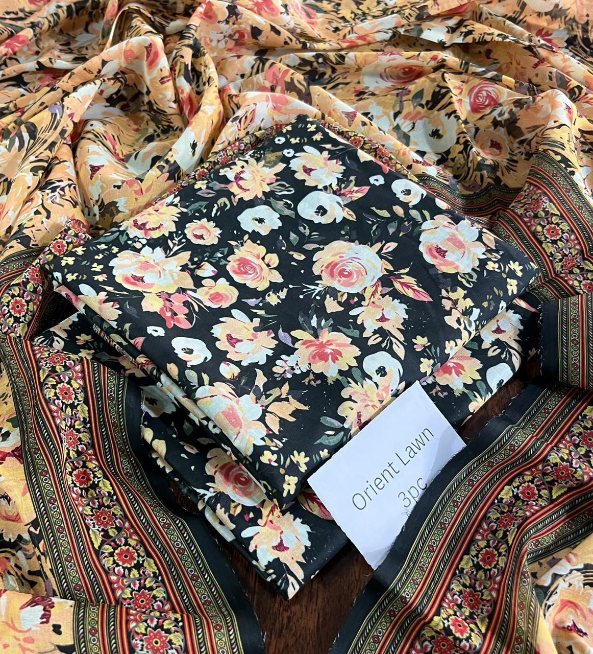 PRINTED UNSTITCHED LOWN SUIT