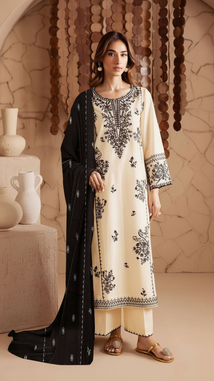 EMBROIDERY 3 PIECE LOWN