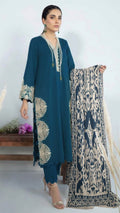 ZARA SHAHJAHAN SUMMER COLLECTION EMBROIDERY 3 PIECE UNSTITCHED SUIT