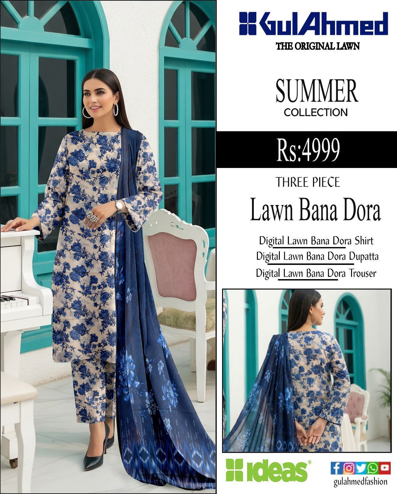 DIGITAL PRINTED  LOWN SUIT